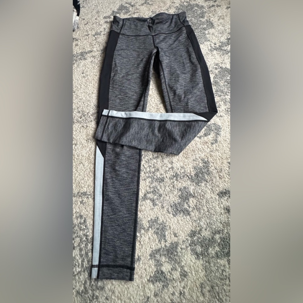 Athleta Kids Gray and Black Leggings